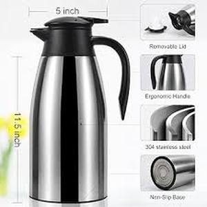 lot 5068 image: Stainless Steel Vacuum Kettle 2.0L with Heat Preservation
