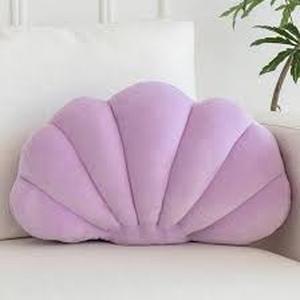 lot 6167 image: Seashell style pillow purple