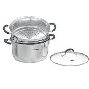 lot 19307 image: Sunhouse Stainless Steel 3-Ply Bottom Steamer 4-6 Quarts