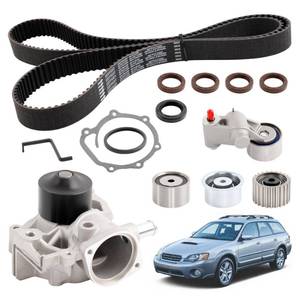 lot 1747 image: Engine Timing Belt Kit with Water Pump Compatible with Subaru 2000-2005 Outback 1999-2005 Impreza Forester & Saab 2005-2006 9-2X SOHC H4 2.2L 2.5L