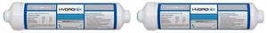 lot 2253 image: Hydronix ICF-10Q Inline Post Activated Carbon Water Filter Replacement Cartridge with 14-Inch Quick Connect for Refrigerator, Ice Maker, RO Reverse Osmosis System, 2000 Gallons (2 Pack)