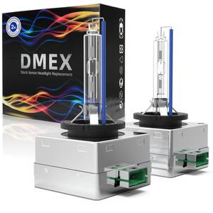 lot 4131 image: DMEX D3S HID Headlight Bulbs 6000K Cool White Xenon 35W 66340 42403 42302 Replacement - Pack of 2 (Not fit Halogen Headlamp)