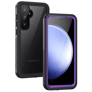 lot 4132 image: Lanhiem for Samsung Galaxy S23 FE Case (Not for S23 or S23), IP68 Waterproof Dustproof, Built-in Screen Protector Shockproof Full Body Protective Phone Case for Galaxy S23 FE 5G 6.4, Purple