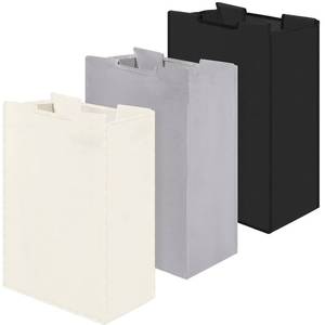 lot 4161 image: Bonuci 3 Pcs Laundry Sorter Replacement Bags Hamper Cart Removable Replacement Laundry Storage Organizer Bag Hamper Liner, No Hooks 14.76 x 8.66 x 21.65 Inch (Beige,Gray,Black)