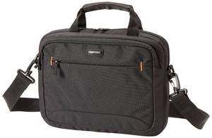 lot 4216 image: Amazon Basics 11.6 inch Laptop Bag with Shoulder Strap and Handle, Briefcase with Large Capacity Compartments for Tablets and Accessories, Black, 1-Pack