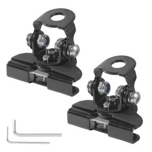 lot 4227 image: UNLRAE 2PCS Light Bar Mounts,Car Accessories Car LED Hood Mount Light Brackets with Hex Wrenches,Adjustable Universal Stainless Steel Pillar Hood Led Work Lights Clamp Mount,Fit for Car Truck (Black)