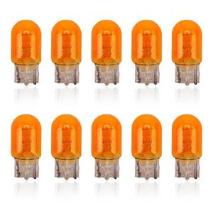 lot 4250 image: Downhill 10 PCS 7443 Bulb, 7443 Turn Signal Bulbs, T20 12V21W Versatile Miniature Brake LightsReversing lightsTaillight Bulbs Lighting Replacement Accessories, for Most Cars Trucks SUVs (Amber)