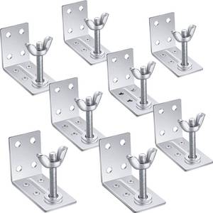 lot 4267 image: Jetec Roman Shade Wall l Bracket and Wingnut Ceiling or Wall Mount Brackets Mounting Installation L-mounts for Roman Shade Home Window Drapery Use(8 Pieces)