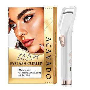lot 6351 image: Heated Eyelash Curler Premium PRO - Fast Heat up in 8s - 24 Hours Long Lasting - Rechargeable Electric Eyelash Curler with Type-C, Innovative L Silicone, 2 Heat Modes, Anti-Burn Eyelid, White-GH