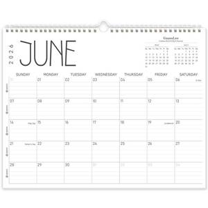 lot 6365 image: GuassLee Wall Calendar 2026, 2026-2027 Calendar Wall from Jun. 2026 to May 2027, 14 X 11 Paper Monthly Planner Wall Hanging Calendar with Thick Paper for Office Home Planning & Organizing