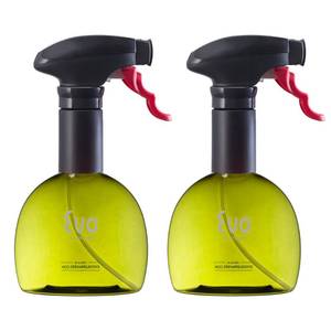 lot 6374 image: Evo Oil Sprayer Mini Non-Aerosol for Olive Oil, Cooking Oils, and Vinegars, Green, 8-Ounce Capacity, Set of 2