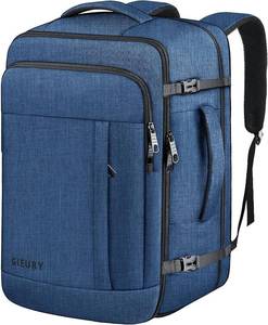 lot 6409 image: 55L Extra Large Travel Backpack for Men & Women, 60L Expandable Big Capacity For Airplanes, Travel Gifts for Men Women, Carry On Backpack Fits 18.4 Inch Laptop, Luggage Suitcase Daypack Bag, Blue