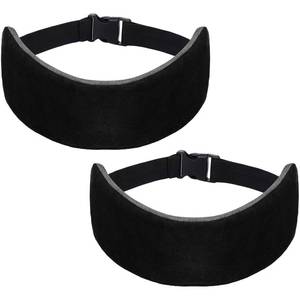 lot 6414 image: JenPen 2 Sets Headrest Travel Pillow Neck Pillow for Airplane Travel Functional Head Straps Neck Brace for Sleeping on Airplane Car(Black)