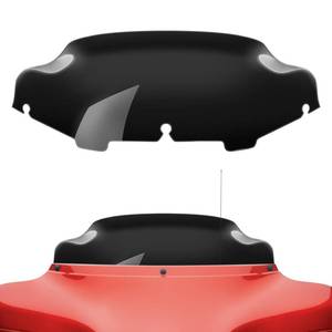 lot 6423 image: Amazicha Black 6 Windshield Windscreen Fit for Harley Electra Street Glide Touring 1996-2013