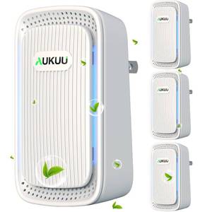lot 6427 image: Air Ionizers (4 Pack��- Plug In Negative Ion Air Purifiers - Quiet Air Freshener for Home, Bedroom, Office, Basement - Portable Air Purifier Odor, Smoke, Dust, Pet Smell - Mini Air Cleaner White