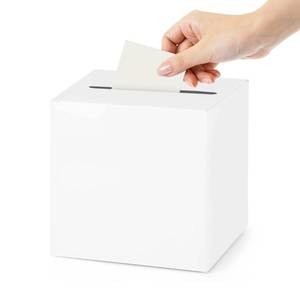 lot 6429 image: Atiloy White Card Box Holder for Weddings White Gift Card Box Holder for Wedding Reception, Baby Showers, Anniversary, Birthday, Graduation Table Centerpiece Decorations, 7.9x7.9x7.9inch20x20x20cm