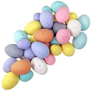 lot 6447 image: Winlyn 32 Pcs Assorted Faux Foam Speckled Eggs - Decorative Pastel Eggs for DIY Easter Wreath, Centerpiece, Bowl, Basket Fillers, Party Favors, Gifts, Spring, Home, Wedding, Table Decor