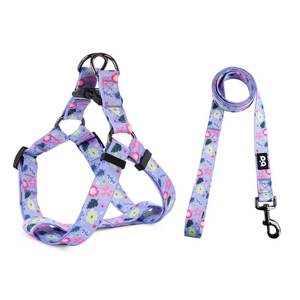 lot 6450 image: QQPETS Dog Harness Leash Set Adjustable Heavy Duty No Pull Halter Harnesses for Small Medium Large Breed Dogs Back Clip Anti-Twist Perfect for Walking