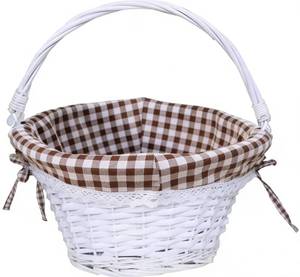 lot 6457 image: Oypeip Easter Basket, Nature Easter Baskets for Kids, Large Wicker Easter Basket Empty with Handle, Basket Tags, Woven Rope Egg Easter Baskets for Boys Girls Babies Toddler Infant, picnic basket