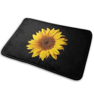 lot 6465 image: HUNANing Bathroom Rug Mat (30 X 18 Inch) Sunflower Yellow on Black Sun Flowers,Extra Soft and Absorbent Rugs,Machine WashDry,Floor Mats for Tub, Shower and Bath Room
