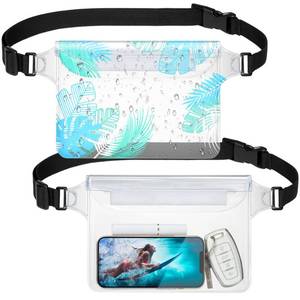 lot 6468 image: F-color Waterproof Fanny Pack - Cruise Essentials 2026 - Waterproof Pouch with Adjustable Waist Strap, Triple Zipper Roll-Top Dry Bag for Phone, Keep Passport Valuables Dry for Beach Kayaking Boating