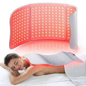 lot 6495 image: Hello Face Extra Long 30x12 Red Light Therapy for Body, 264 x Triple-Chip LEDs Large Red Light Therapy Mat Portable Near Infrared 660nm & 850nm for Full Body Back Hips Joint Pain Relief 36W Gray