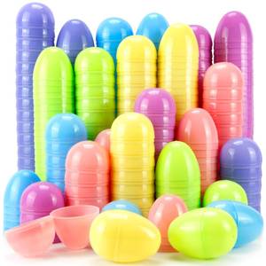 lot 11270 image: OCTERIC 180Pcs Easter Eggs, 2.3 Fillable Pastel Colors Plastic Easter Eggs Empty for Easter Hunt, Easter Basket Stuffers, Party Favor, Classroom Prize Supplies