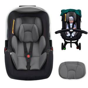 lot 11299 image: Kaseeous Thickened Carseat Head Support for Infant, Infant Car Seat Insert with Extra Headrest for Preemie to Newborn, Adjustable Baby Car Seat Cushion with Filled Natural Spong