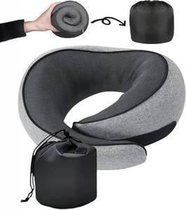lot 11315 image: SZXYX Travel Pillows for Airplanes, 100% Pure Memory Foam Neck Pillow for Airplanes, Comfortable Breathable Cover, 360° Support Stowable Pillows for Sleeping, Car, Airport Travel Essentials