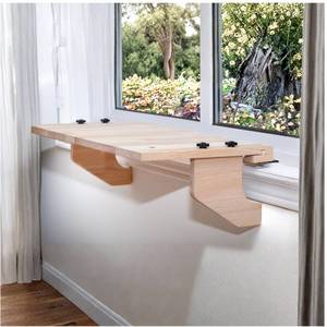 lot 11333 image: AD Furnishes Original SillMate Window Plant Shelf, 21.25 Sill Shelf for Plants - Verify Sizing First - Cat Perch - Renter Friendly No DrillingDamage - Sill Extender for Plants - Window Table