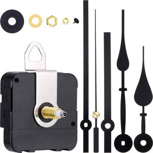 lot 12192 image: High Torque Long Shaft Clock Movement Mechanism Wall Quartz Clock Mechanism Kit with 2 Different Pairs of Hands Clock DIY Repair Parts Motor Replacemen(Color Set 1, Shaft Length 45 Inch 20 mm)