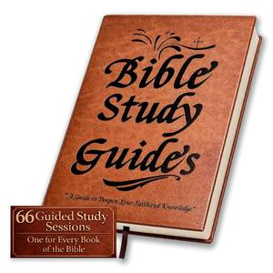 lot 12201 image: 66-Page Bible Study Guide & Devotional Journal - PU Leather Cover, Scripture Summaries, Daily Reflections  Beginner-Friendly Spiritual Growth Notebook  Christian Gift Idea (Brown)