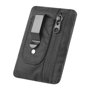 lot 12202 image: KOSMCCO RFID Blocking Clip Stash Pocket, Compact Hidden Travel Belt Wallet for Cards & Cash - Slim Pickpocket-Proof Design for Everyday Carry, Black