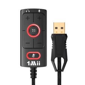 lot 12212 image: Upgrade 1Mii USB Sound Card, 3.5mm Jack Audio Adapter - Virtual 7.1 Surround Sound - USB Adapter for DesktopLaptopGame Equipments, External Sound Card No Drivers Needed Plug and Play
