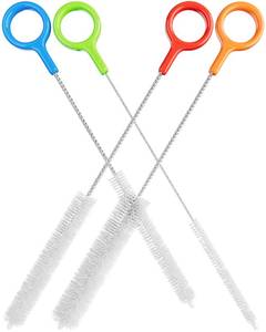 lot 12217 image: Buenalife Heavy Duty Cleaning Brushes Set of 4 - Extra Long Straw Cleaners for Metal and Plastic Reusable Drinking Straws, to Clean Small Spaces, Sippy Cups, Water Bottles - Sturdy Hard Brush Bristles