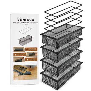 lot 12229 image: Floor Vent Screen Net for 4x10 Floor Register, Air Vent Filter Mesh for Home Floor Catches Coin, Toys, Pet Food and Hair, Floor Vent Covers Trap with Spreader Frame (4 Pack) (Only 3)