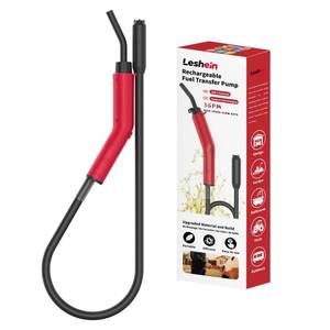 lot 12246 image: Leshein Fuel Transfer Pump 3GPM, USB Rechargeable Electric Siphon Pump for Gasoline Diesel Water, Portable Leakproof Gas Can Pump with Upgraded Hose Material & Build, Ultra-Fast Oil Transfer Pump (Used)