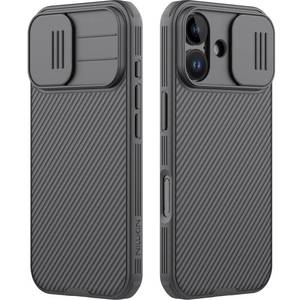 lot 12267 image: Nillkin Camshield Case for iPhone 17 Case, Built-in Camera CoverSlim Profile Military Grade Drop Protection Shockproof Bumper iPhone 17 Case 6.3 inch 2025 Black