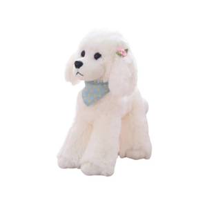 lot 12272 image: OPHRBU Poodle Plush Toys, Soft and Cute Poodle Plush Toys, Pillows, Cushions, the Best Gift for Your Family and Friends. 1 pc. (White 12 inches)