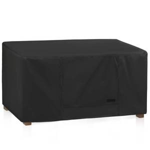 lot 12281 image: NettyPro Patio Coffee Table Cover Rectangular, Waterproof Outdoor Furniture Small Side Table Cover Rectangle, 48x26x18 inch, Black