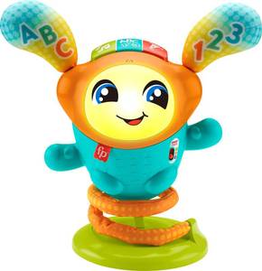 lot 13521 image: Fisher-Price Baby & Toddler Learning Toy DJ Bouncin�� Beats with Music Lights & Bouncing Action for Ages 9 Months, Multilanguage Version