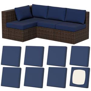 lot 13523 image: Vorshape 8Pcs Stretch Patio Cushion Covers, Outdoor Couch & Sofa Replacement Slipcovers for Patio Furniture Cushion Covers, Washable Reusable Furniture Protector