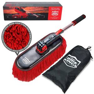 lot 13528 image: Car Duster Exterior Scratch Free,Soft Car Brush Kit for Truck,SUV,RV and Motorcycle,Wax Cotton Hair,Dusters with Extendable Handle,Duster for Cleaning,Dust Pollen Removing,No Lint