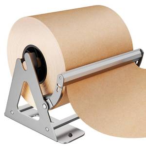 lot 13540 image: DIY Crew 12 Inch Paper Roll Dispenser and Cutter - Heavy-Duty Wall Mountable, Non Slip Tabletop - Kraft, Freezer, Butcher Paper - Up to 1000ft Rolls
