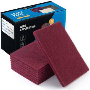 lot 14056 image: S SATC 6 x 9 Maroon General Purpose Scuff Pads,10 Pack Automotive Pads for Scuffing,Scouring,Sanding,Paint Primer Prep Adhesion Scratch for Automotive Restoration,Handicrafts