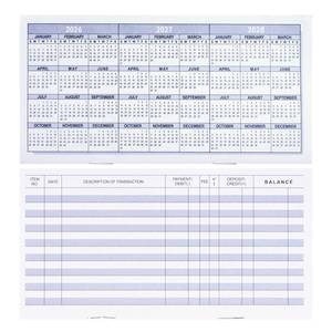 lot 14079 image: 20 Pack Checkbook Register, Check Registers for Personal, Blank Ledger Transaction Registers for Personal or Business Bank, Check Register Book for Checking and Saving Account, Deposit and Credit Card