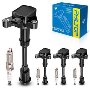 lot 14118 image: PHILTOP Ignition Coil Pack and Iridium Spark Plugs Fits for Ford 2013-2016 Escape 1.6T, Ford 2013-2014 Fusion 1.6T, Ford 2014-2019 Fiesta 1.6T, Ford 2014-2016 Transit Connect 1.6T, 4PCS UF674