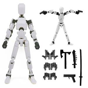 lot 14171 image: 2026 New Assembly Completed-Titan 13 Action Figure,Dummy Robot 13 Action Figures Set,3D Printed Multi-Jointed Action Figures,Nova 13 Action Figure for Collectors Desktop Decorations (White)