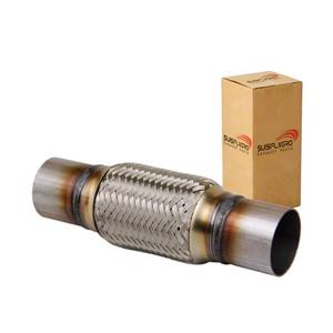 lot 15452 image: SUISFLXGRO Exhaust Flex Pipe Universal Type 100% Stainless Steel For Heavy Duty and Cars (1 PC, 2.25X6X10)