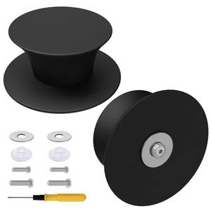 lot 16184 image: 2Pcs Universal Pot Lid Replacement Knobs, Silicone Pan Lid Holding Handles, Heat Resistant and Prevent Static Electricity, Non-Slip Handle for Kitchen Cookware Lids and Covers